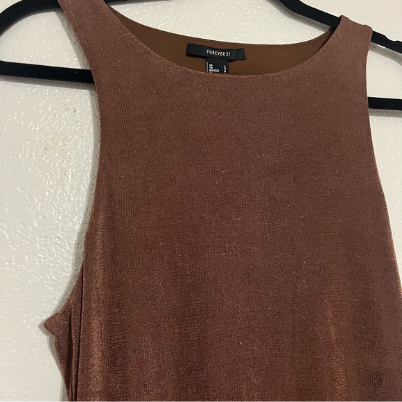 Forever 21 Brown Tank Dress Size Large - Picture 2 of 4